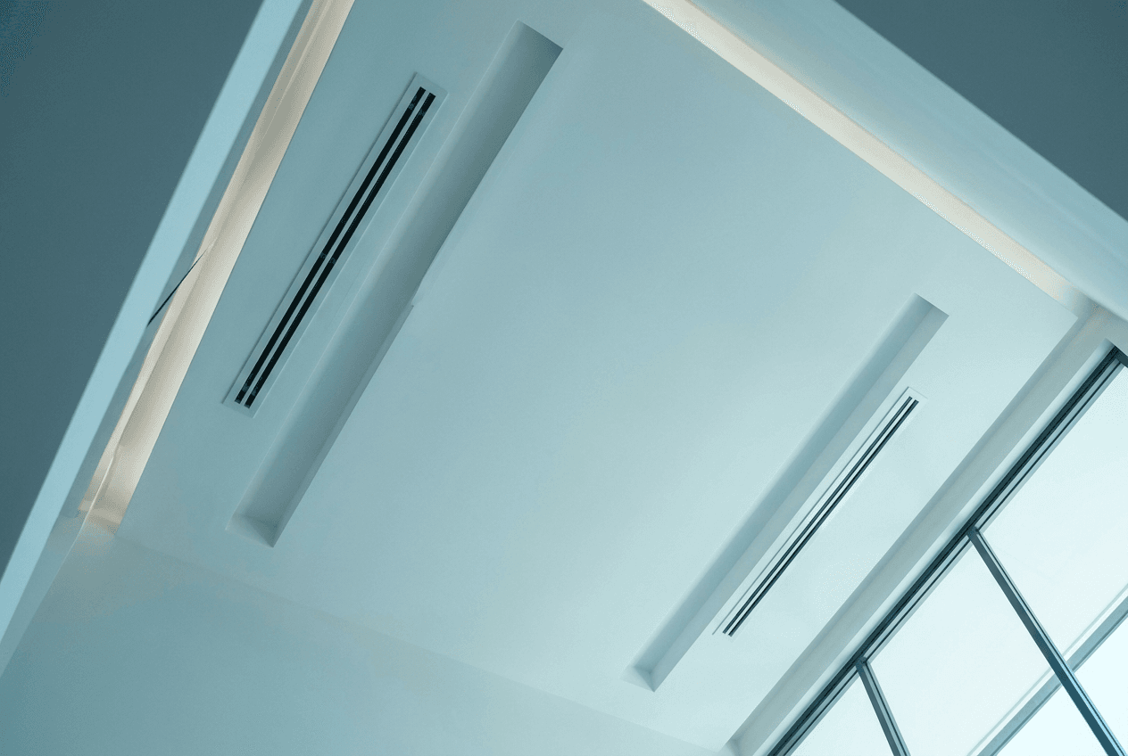 Discreet ducted air conditioning in a Hamilton home