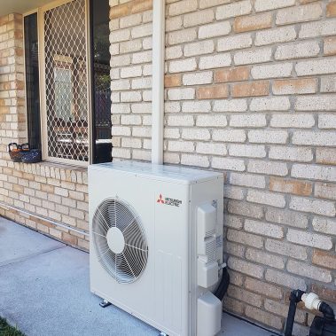 Residential Air Conditioning Outdoor Brick Wall